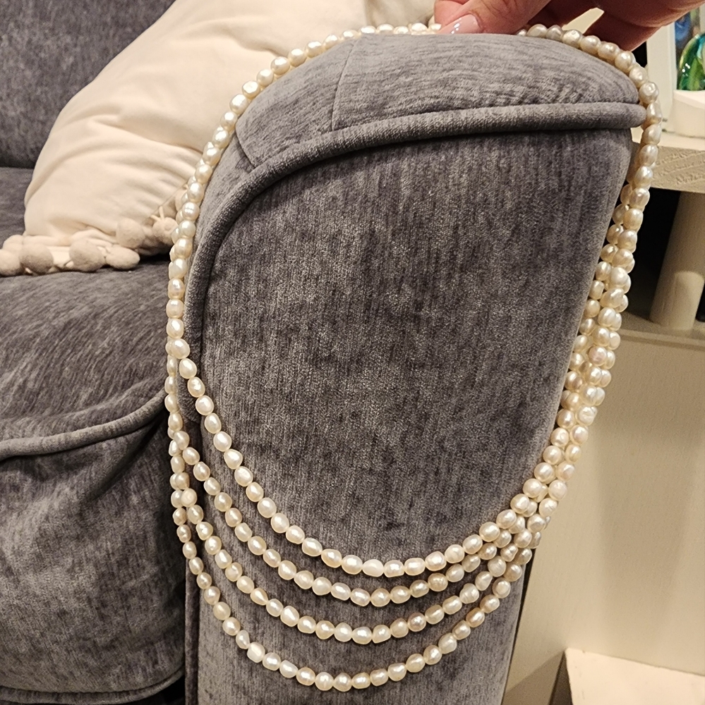 Freshwater continous pearl necklace - 50" of pearls!!!